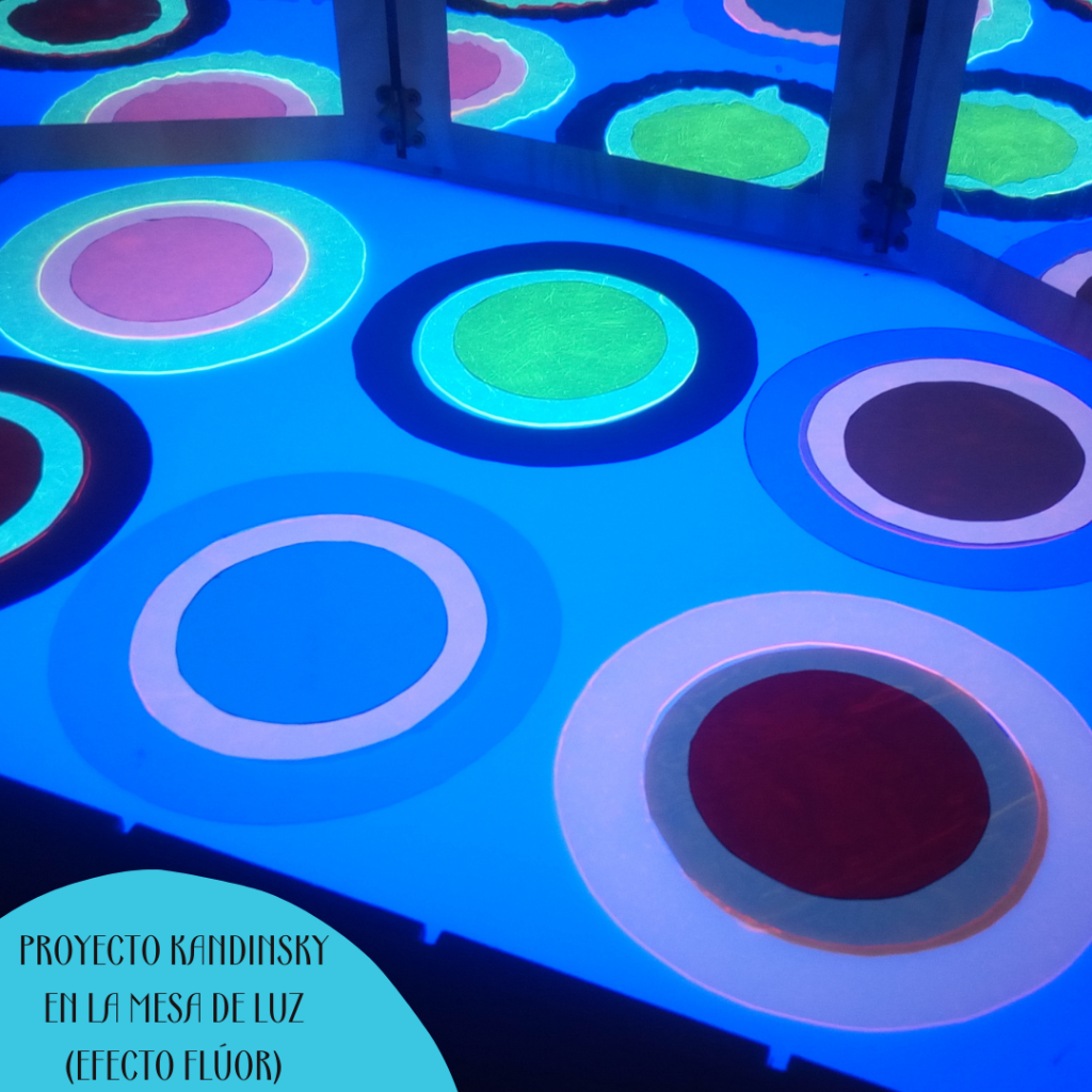 KANDINSKY EN LA MESA DE LUZ (EFECTO FLÚOR)